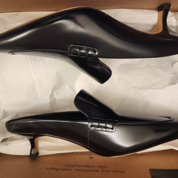 Vince Black Leather "Samy" Mules. NIB with Dust bag. Size 5.5 - Picture 10 of 13